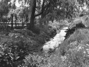 Die Bachpromenade vor der Einhausung