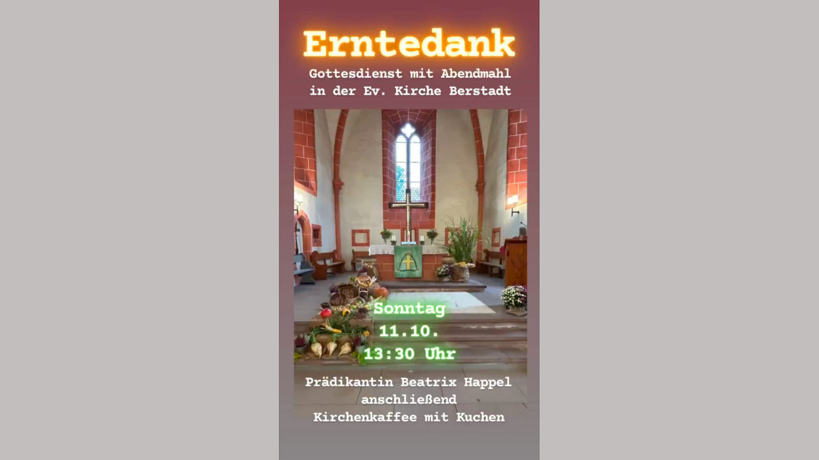 Erntedankgottesdienst